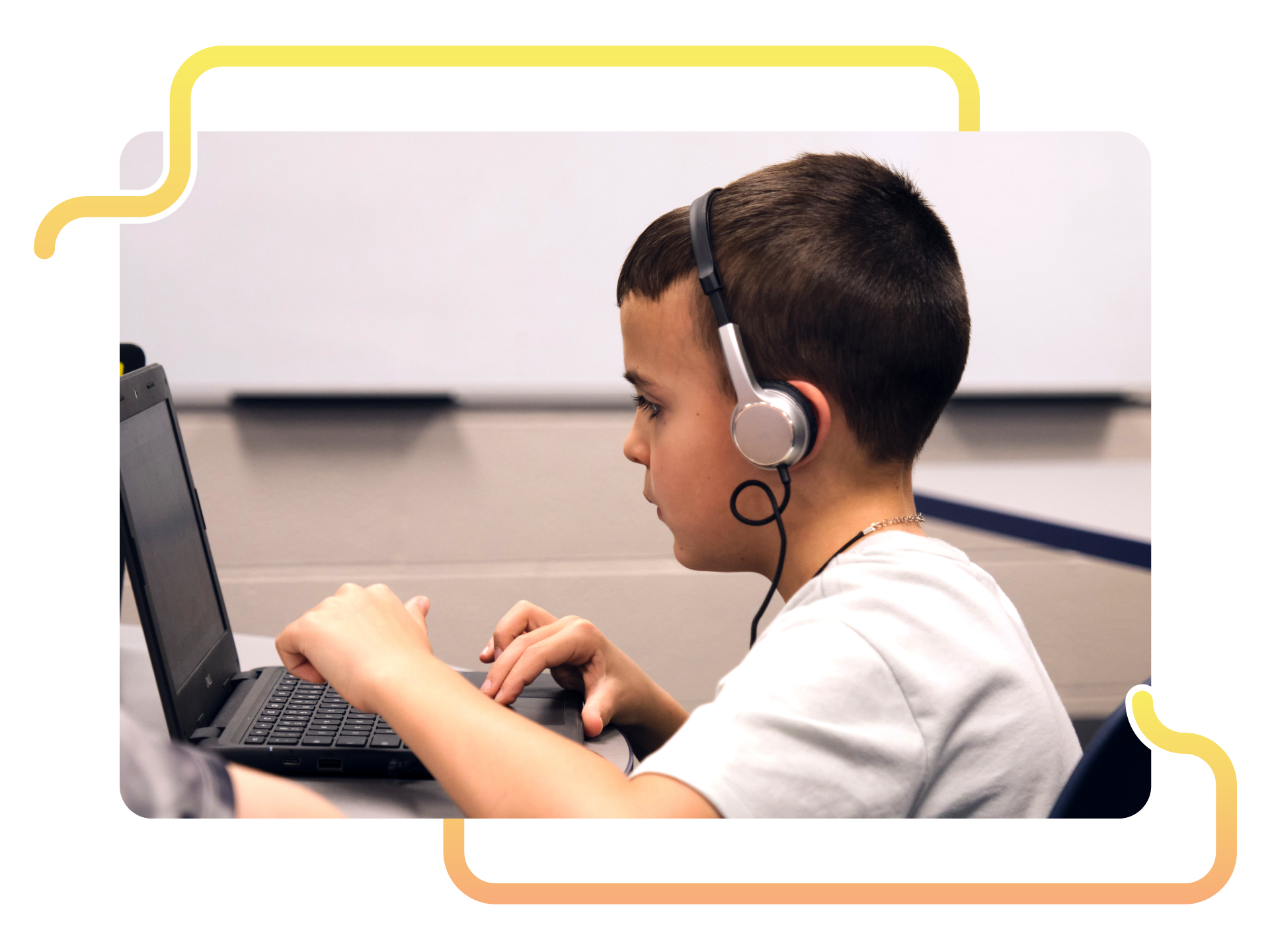 A student completing math assessment that highlights their strengths.